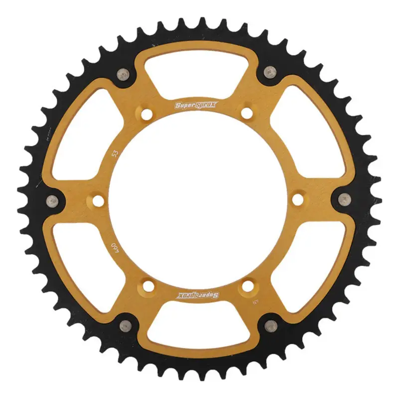 Značkový Řetězová rozeta SUPERSPROX STEALTH RST-460:53-GLD zlatá 53 zubů, 520