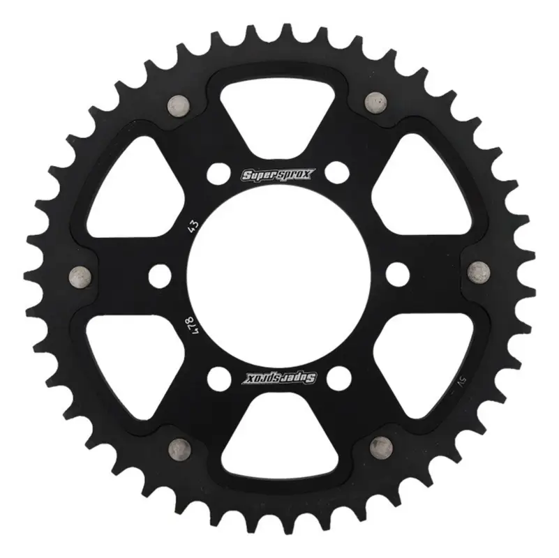 Autentický Řetězová rozeta SUPERSPROX STEALTH RST-478:43-BLK černý 43 zubů, 520