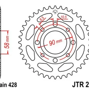 Expresní Doručení Řetězová rozeta JT JTR 269-50 50 zubů, 428