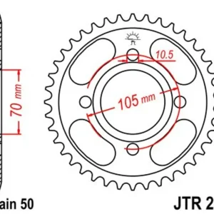 Akční Cena Řetězová rozeta JT JTR 278-37 38 zubů, 530