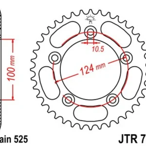 Kup Teď Řetězová rozeta JT JTR 744-36 36 zubů, 525