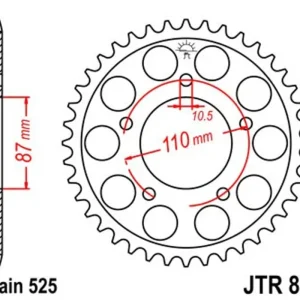 Horká Nabídka Řetězová rozeta JT JTR 807-42 42 zubů, 525