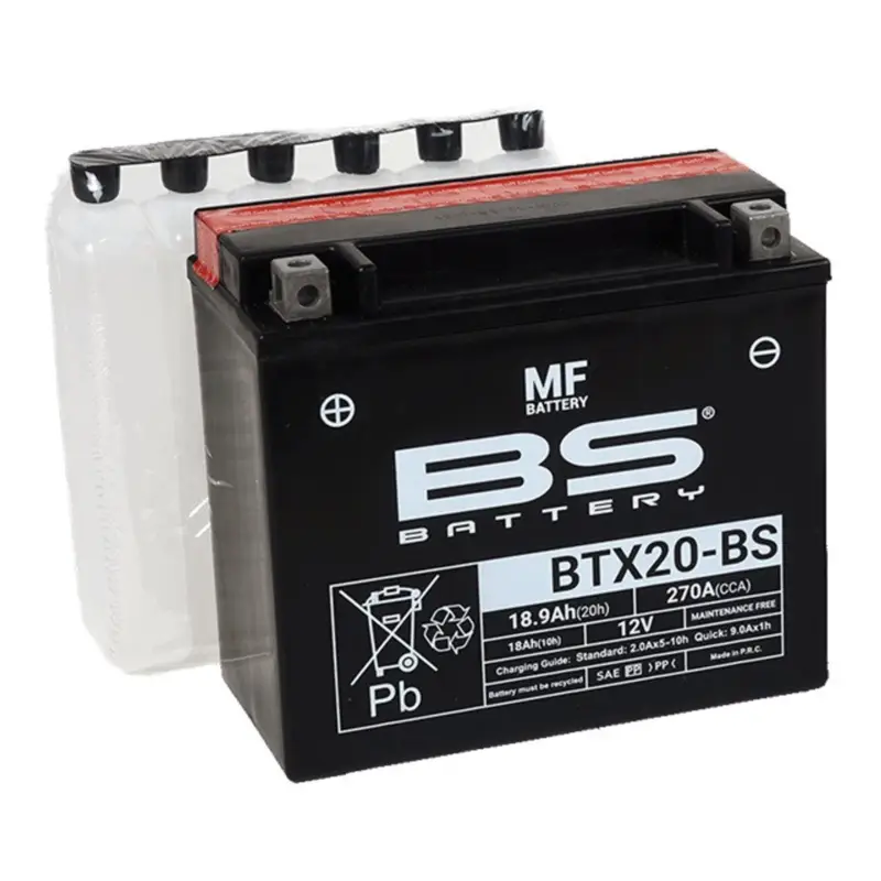 Bezúdržbová motocyklová baterie BS-BATTERY BTX20-BS Akce