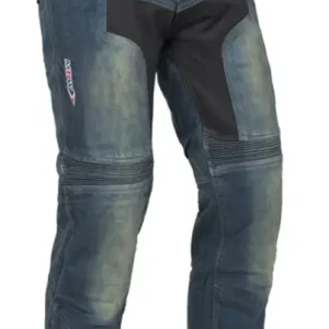 Akce MBW Pánské kevlarové moto jeansy Mark modré