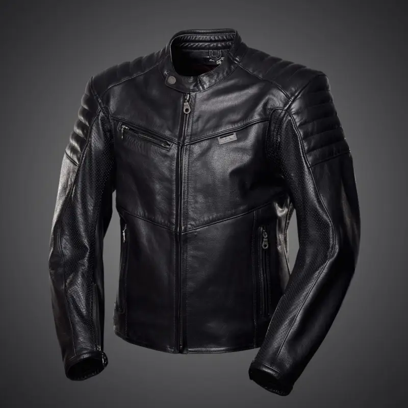 4SR Pánská kožená moto bunda B-MONSTER black Nová Kolekce