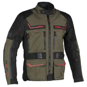 Sezónní Sleva MBW Pánská textilní moto bunda GUARD zelená