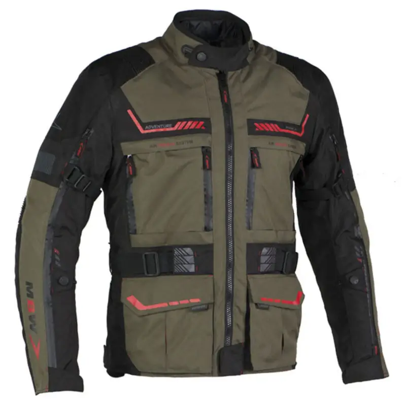 Sezónní Sleva MBW Pánská textilní moto bunda GUARD zelená