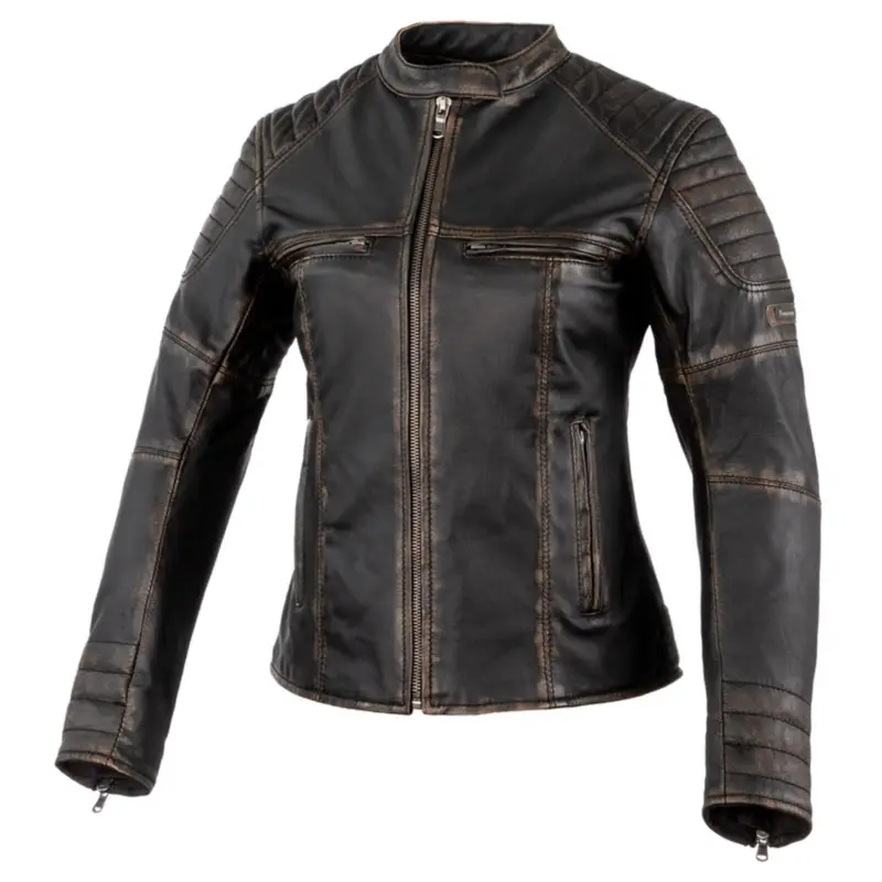 Cenově Výhodný REBELHORN dámská kožená moto bunda HUNTER Pro CEVintage Black