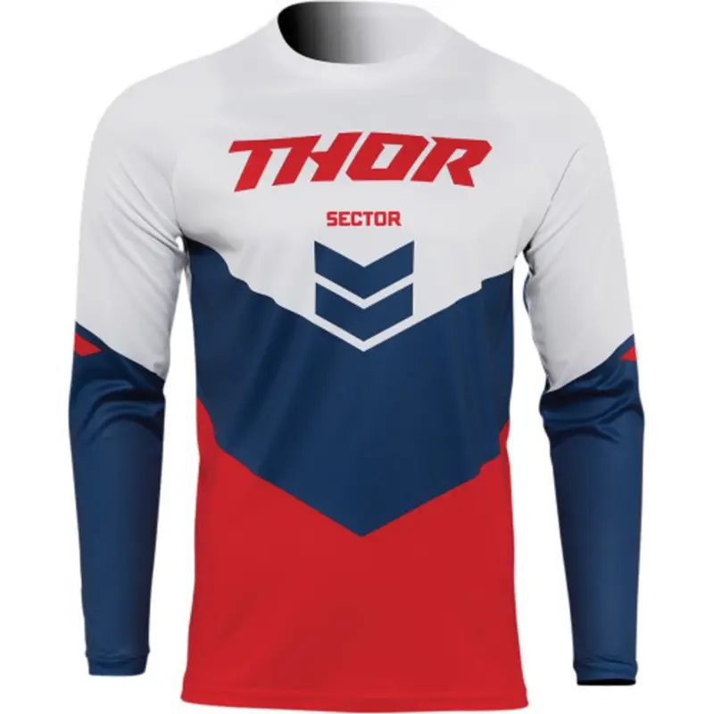 Top Prodej THOR dětský dres SECTOR CHEV červená/tm.modrá
