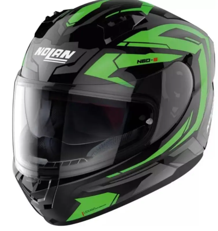 Autentický NOLAN Integrální moto přilba N60-6 Anchor 24 černá zelená