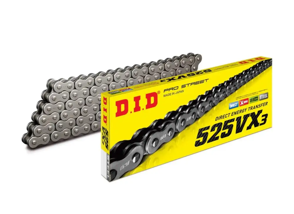 VX série X-Kroužkový řetěz D.I.D Chain 525VX3 114 článků Nejlepší Volba