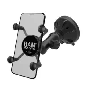 kompletní sestava univerzálního držáku mobilního telefonu X-Grip s přísavkou na sklo, rameno 70 mm, RAM Mounts Cenová Bomba