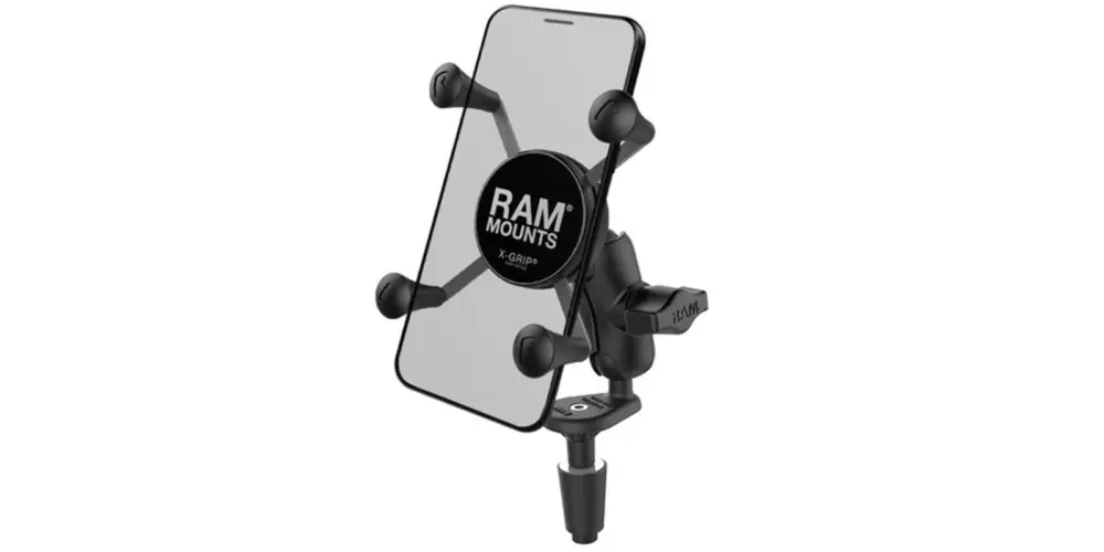 kompletní sestava držáku X-Grip s uchycením do krku řízení motocyklu, RAM Mounts Nejlepší Cena