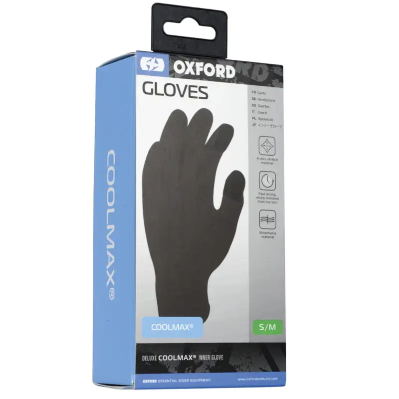 Oblíbený vložky do rukavic Coolmax®, OXFORD (černé)