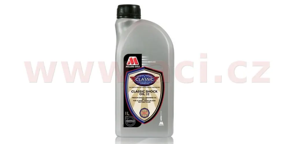 MILLERS OILS Classic Shock Oil 32 - olej tlumičů pro sportovní styl jízdy a pro karburátory 1 l Výprodej