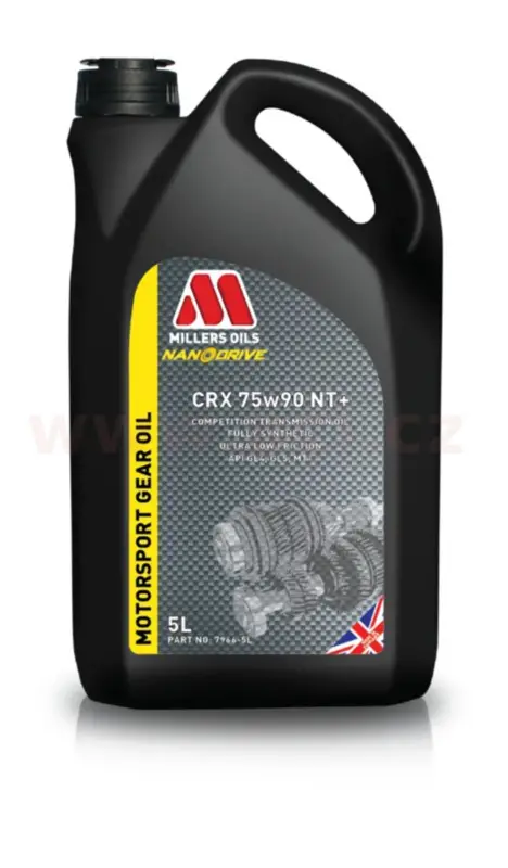 Přímo Od Výrobce MILLERS OILS CRX 75W-90 NT+ - plně syntetický olej, pro synchronní i sekvenční převodovky 5 l