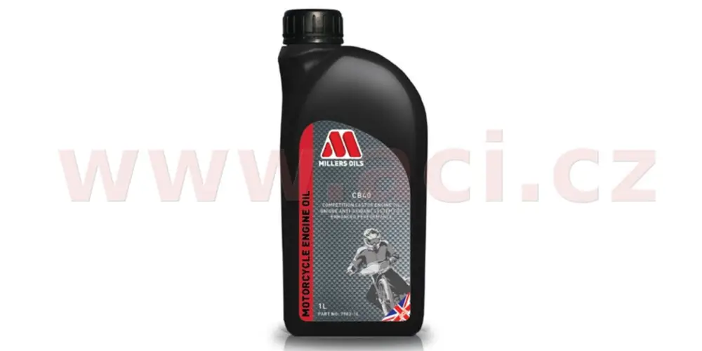 MILLERS OILS CB 40, ricínový olej pro 4T motory SAE 40, 1 l Nejlepší Cena
