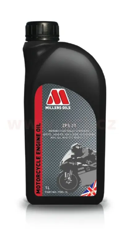 MILLERS OILS ZFS 2T, plně syntetický esterový olej pro vysoce výkonné 2T motory, SAE 20, 1 l Víkendová Akce
