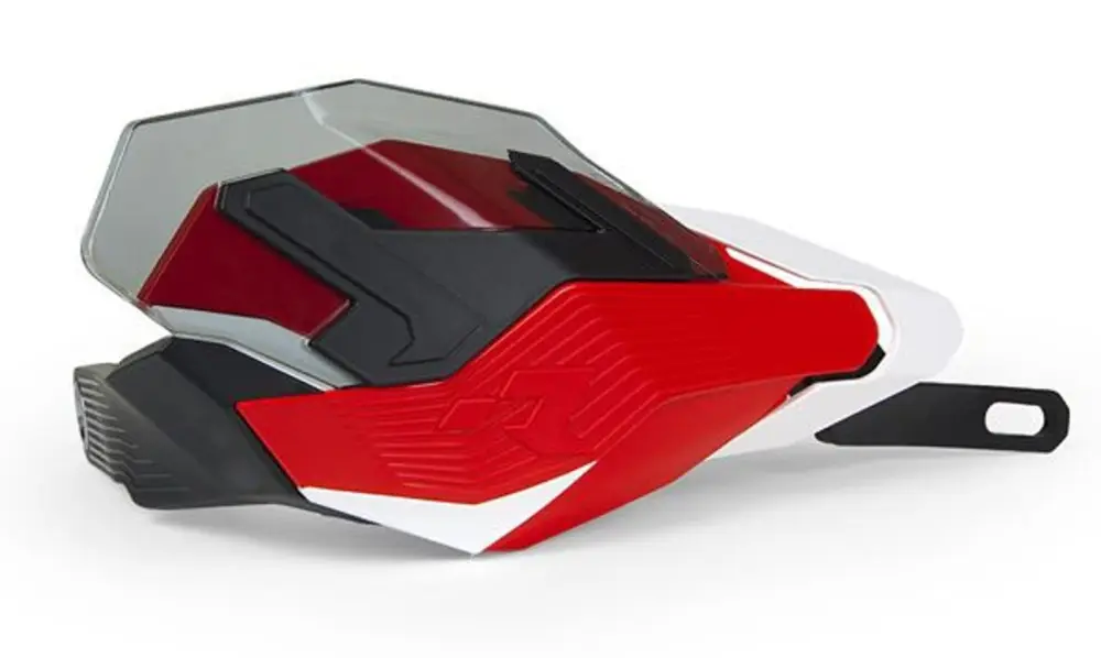 Originální kryty páček HP3 ADVENTURE, RTECH (červená/bílá, bez montážní sady)