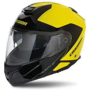 Ověřený Přilba CASSIDA Velocity ST 2.1 (žlutá fluo/černá, plexi s přípravou pro Pinlock)