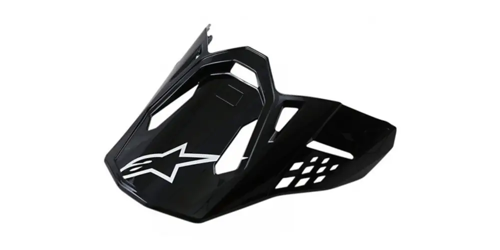 Vysoce Kvalitní ALPINESTARS kšilt pro helmy SUPERTECH S-M10 a S-M8 SOLID (černý lesklý)