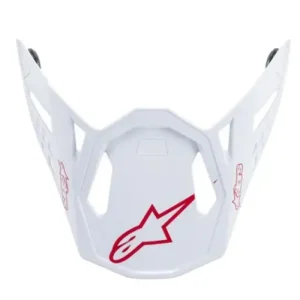 ALPINESTARS kšilt pro helmy SUPERTECH S-M10 DYNO (bílá/červená lesklá) Akční Nabídka