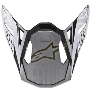 Koupit Online ALPINESTARS kšilt pro helmy SUPERTECH S-M10 ALLOY (stříbrná/černá/zlatá metalická)