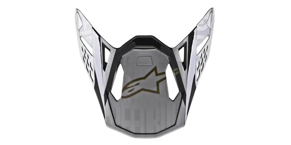 Koupit Online ALPINESTARS kšilt pro helmy SUPERTECH S-M10 ALLOY (stříbrná/černá/zlatá metalická)