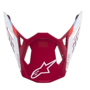 Novinka ALPINESTARS kšilt pro helmy SUPERTECH S-M8 CONTACT (červená/bílá matná)