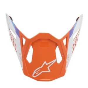 Originální ALPINESTARS kšilt pro helmy SUPERTECH S-M8 CONTACT (oranžová/bílá matná)