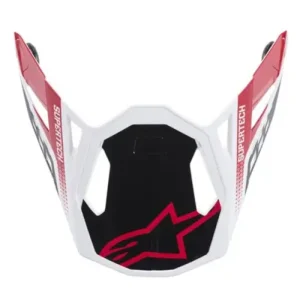 ALPINESTARS kšilt pro helmy SUPERTECH S-M8 TRIPLE (červená/černá/bílá lesklá) Víkendová Akce