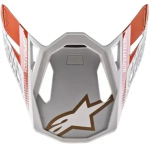 ALPINESTARS kšilt pro helmy SUPERTECH S-M8 TRIPLE (oranžová fluo/bílá/zlatá metalická) Must-Have