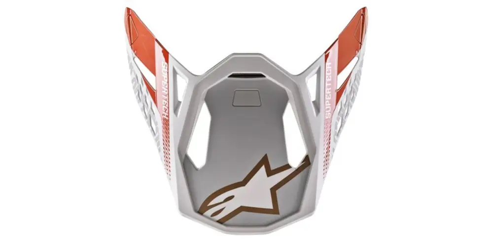 ALPINESTARS kšilt pro helmy SUPERTECH S-M8 TRIPLE (oranžová fluo/bílá/zlatá metalická) Must-Have