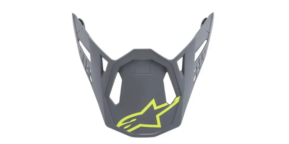 Objednat Nyní ALPINESTARS kšilt pro helmy SUPERTECH S-M8 RADIUM (šedá/žlutá fluo matná)