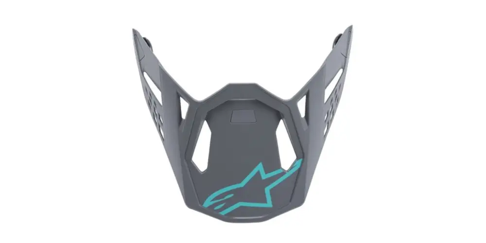 ALPINESTARS kšilt pro helmy SUPERTECH S-M8 RADIUM (šedá/tyrkysová matná) Časově Omezené