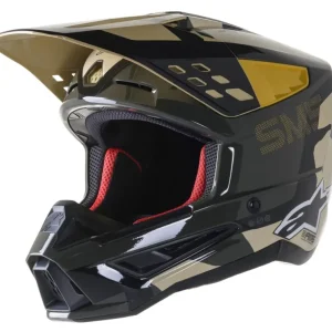 Must-Have Přilba ALPINESTARS S-M5 ROVER 2023 (pískový maskáč/mandarinka lesklá)