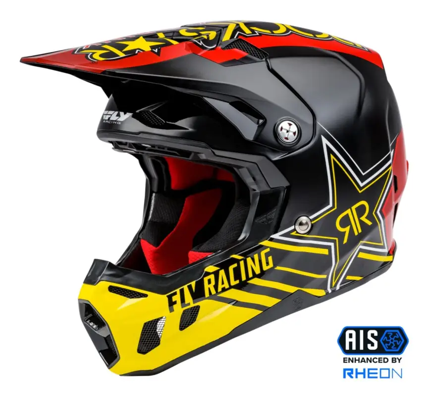 Přilba FLY RACING FORMULA CC ROCKSTAR, (černá,červená/žlutá) Víkendová Akce
