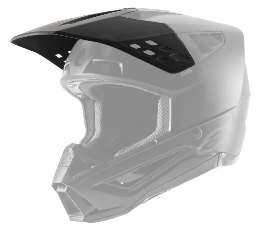 Výhodná Nabídka ALPINESTARS kšilt pro helmy S-M5 SOLID (černá/hnědá matná)