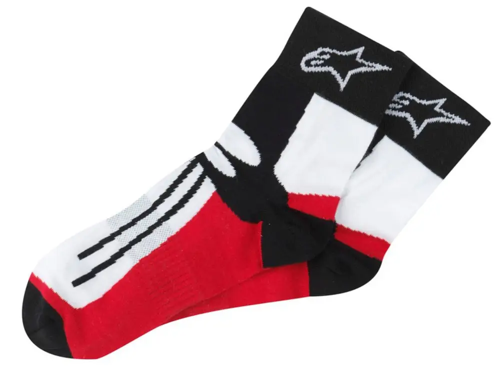 Top Prodej ALPINESTARS ponožky krátké RACING ROAD COOLMAX® (černé/bílé/červené)