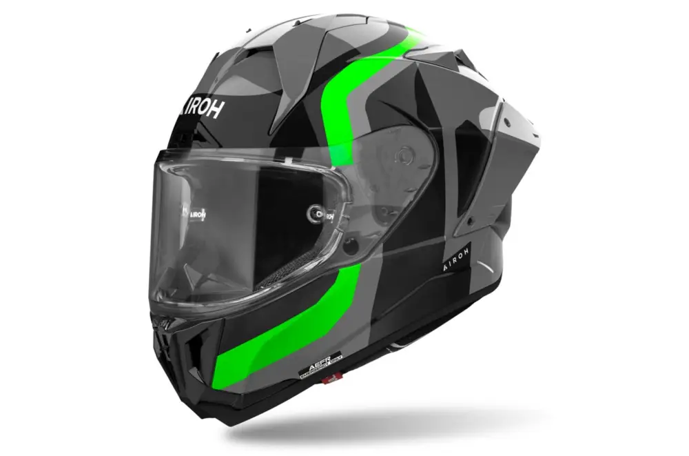Nejprodávanější přilba GP800 Competition, AIROH (fluo zelená/lesklá) 2025