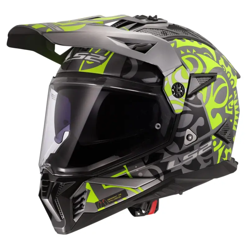 Must-Have LS2 Enduro moto přilba MX702 PIONEER II RANGI Yellow