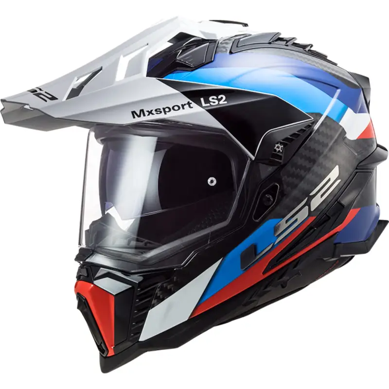 Akce LS2 Enduro moto přilba MX701 EXPLORER C FRONTIER G.BLACK BLUE