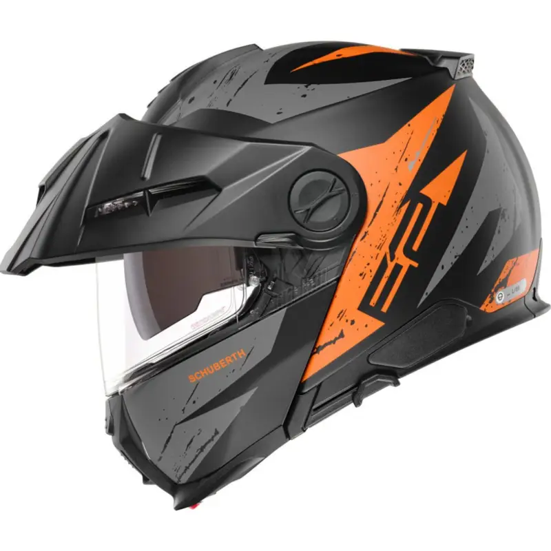 Ověřený SCHUBERTH Výklopná enduro moto přilba E2 Explorer Orange