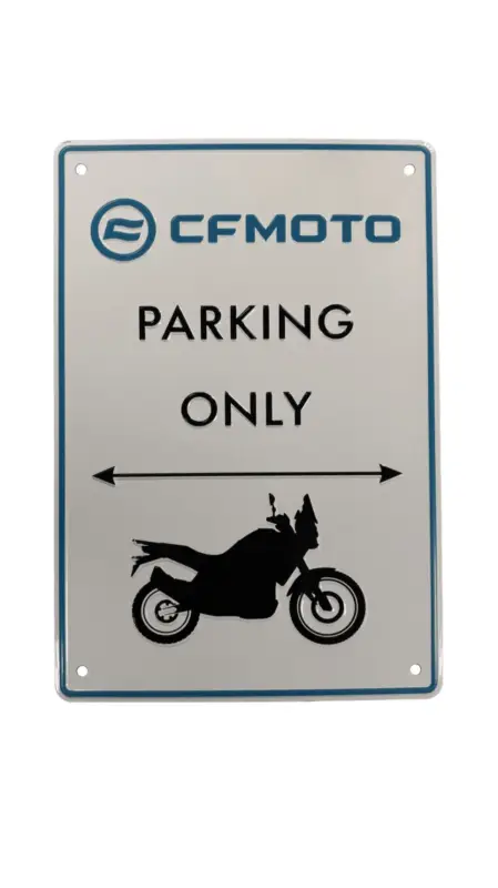 Originální Plechová cedule CFMOTO Moto Parking