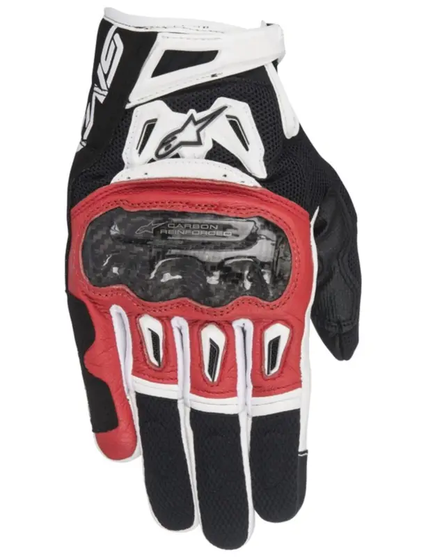 Nejprodávanější rukavice SMX-2 AIR CARBON, ALPINESTARS (červené/černé/bílé)