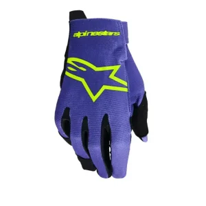 rukavice RADAR YOUTH, ALPINESTARS, dětské (fialová/žlutá fluo) 2026 Jen Po Omezenou Doba
