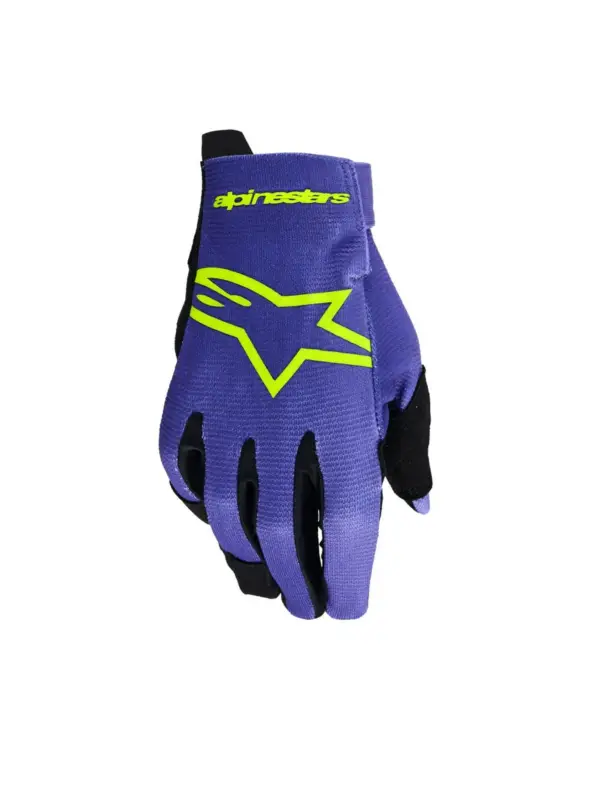 rukavice RADAR YOUTH, ALPINESTARS, dětské (fialová/žlutá fluo) 2026 Jen Po Omezenou Doba