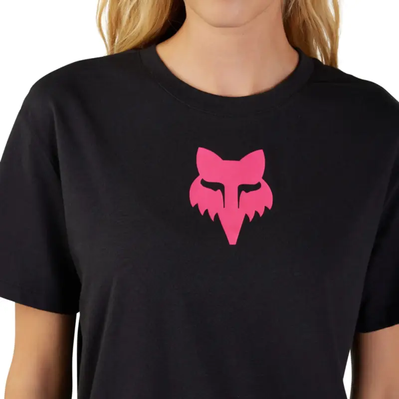 FOX dámské tričko Fox Head Ss Tee Black/Pink Značkový