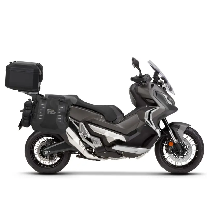 Značkový Kompletní sada bočních adventure brašen SHAD TERRA TR40 a hliníkového 55L vrchního kufru, včetně montážní sady SHAD HONDA X-ADV 750