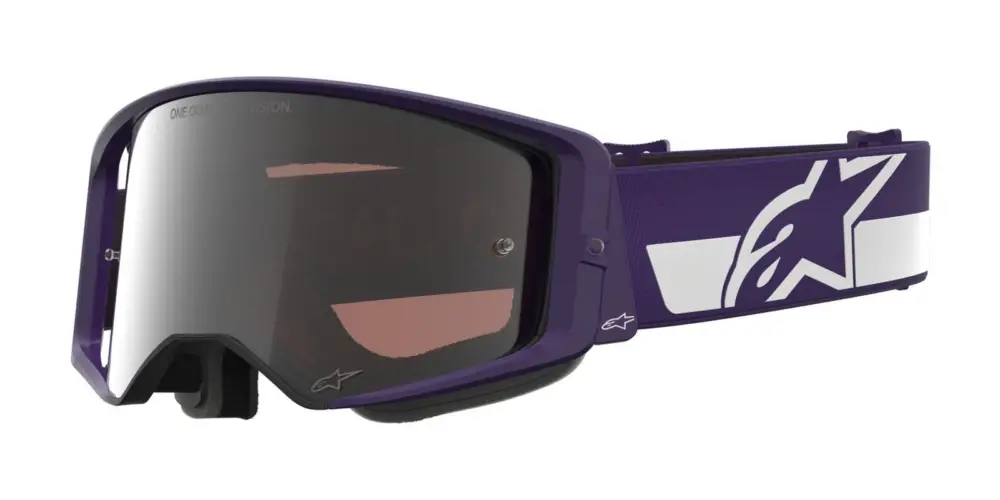 Speciální Cena brýle SUPERTECH VISION HUNTA96 XXV, ALPINESTARS (fialová/bílá, zrcadlové stříbrné plexi) 2026